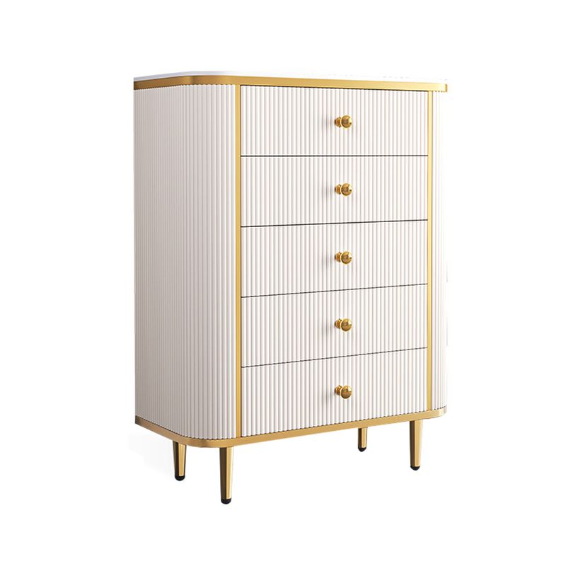Bedroom Glam Storage Chest Stone 15" Wide Chest with Drawers