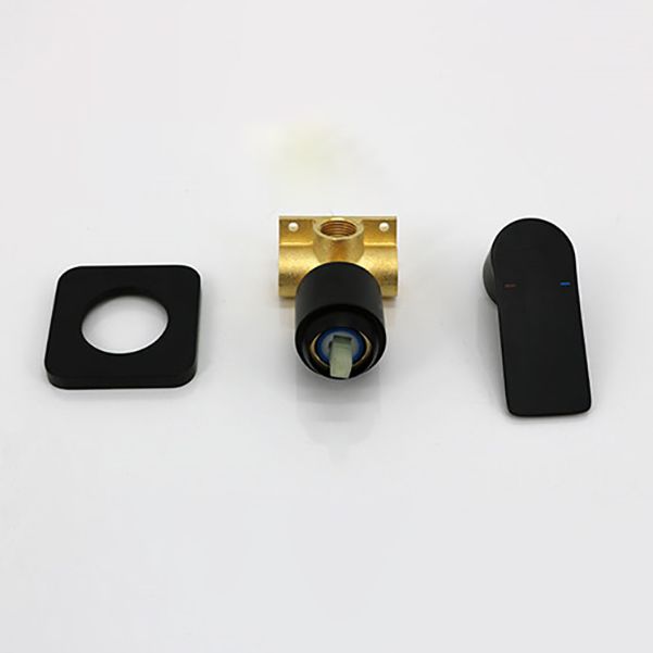 Sink Faucet Wall Mount Waterfall Spout 2 Holes Lever Handle Bathroom Faucet