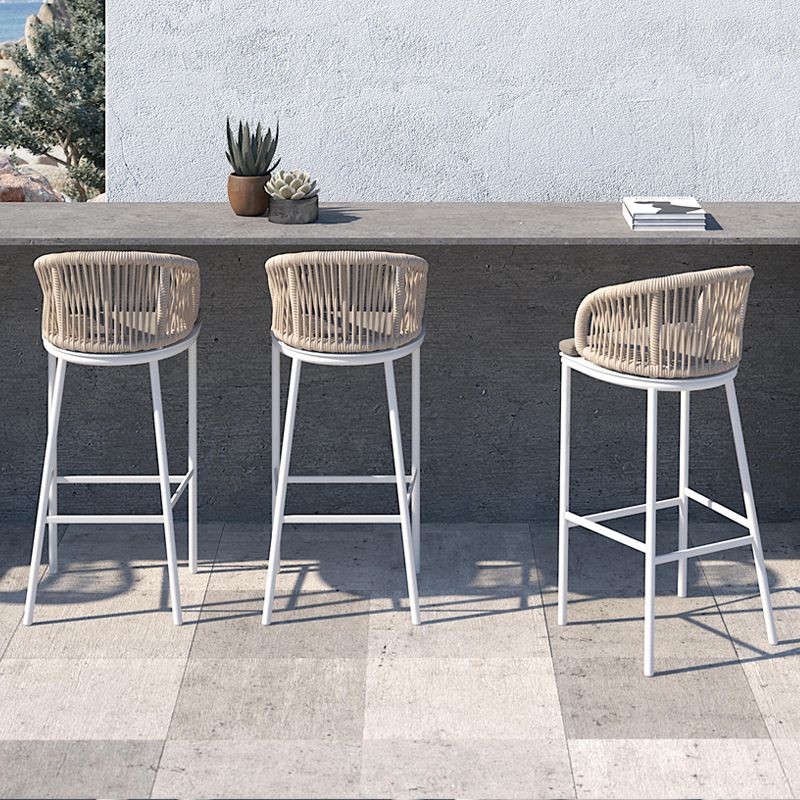 Contemporary Round Bar Height Set 1/3 Pcs Metal Bar Table Set