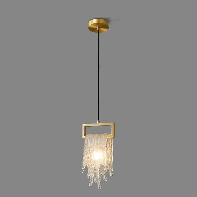 Geometric Suspension Pendant Modern Style Crystal 1 Light Down Lighting