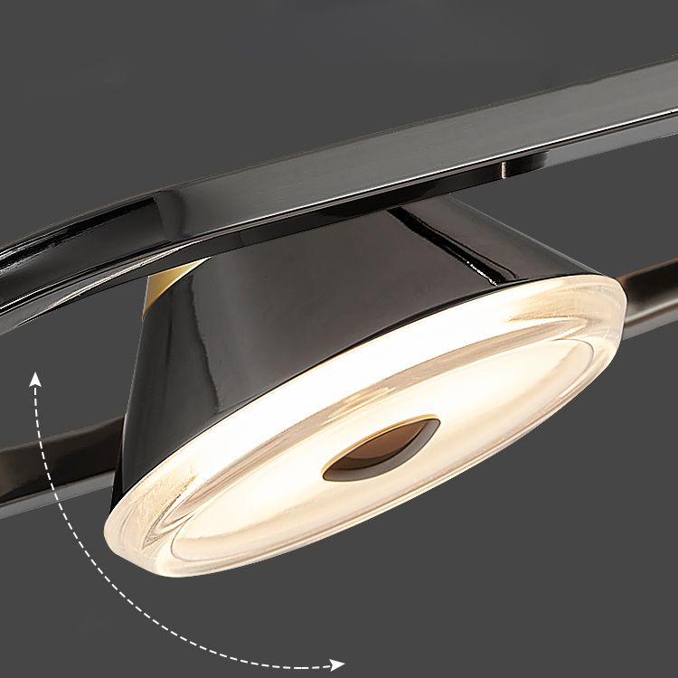 Black and Gold Hanging Light Modern Island Light Fixture with Metal for Dining Room