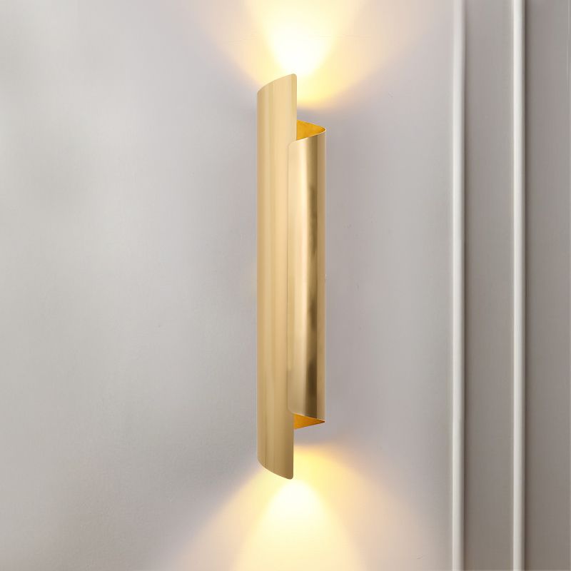 Iluminación de pared curva Minimalista Minimalista de iluminación de pared de metal para sala de estar