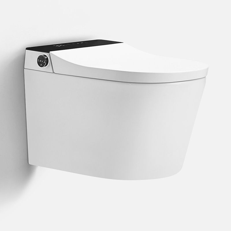 Elongated Wall Mounted Bidet Smart Bidet with Warm Air Dryer