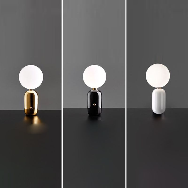 Glass Spherical Table Light Modern 1 Light Table Lamp
