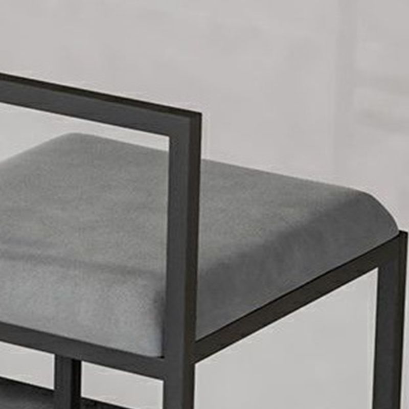 Industrial Metal Black White Barstool Counter Stool Metal Footrest Furniture