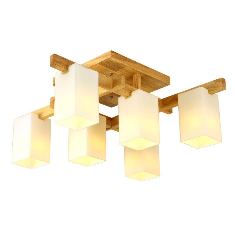 Lampada da soffitto in legno Lampada da soffitto in stile moderno beige
