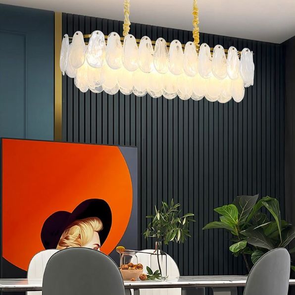 10 Light Gem Island Lights Modern Pendant Lighting Glass en Metal Island Lamps in Gold