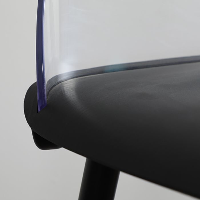 Scandinavian Style Acrylic Bar stool with Square Seat Counter Stool for Kitchen Bar