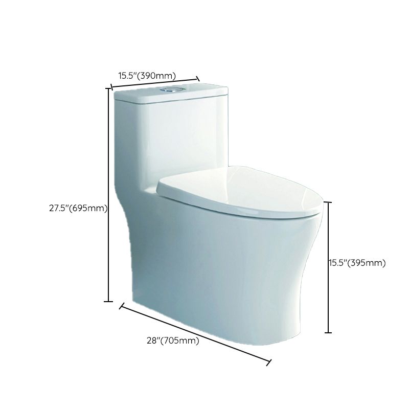 Modern Floor Mounted Toilet Slow Close Seat Included Toilet Bowl for Bathroom