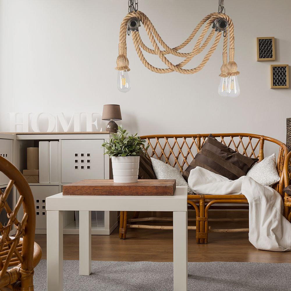 Suspension en bronze en fer forgé