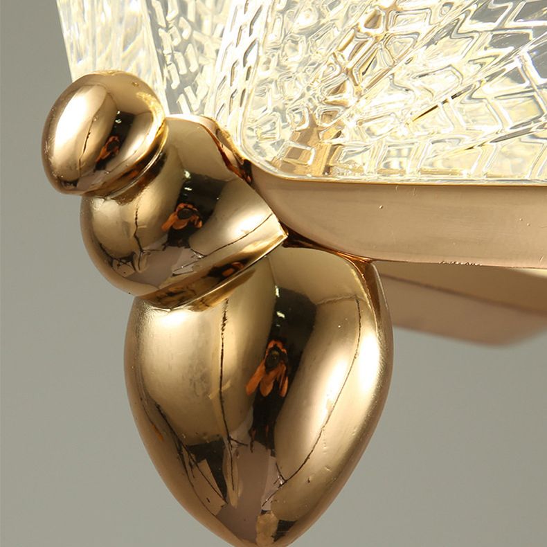 Luz colgante de mariposa acrílica, luces de techo colgantes de lujo modernas para dormitorio