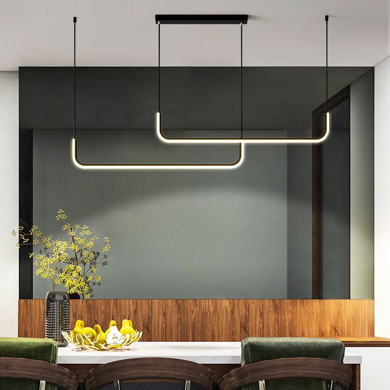 Overlapping Island Pendant Lights Ultra-Contemporary Acrylic Island Pendant Lights for Restaurant
