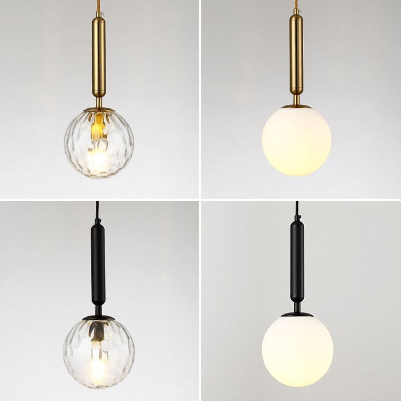 Contemporary Glass Shaded Lighting Black/Golden Wall Light for Room
