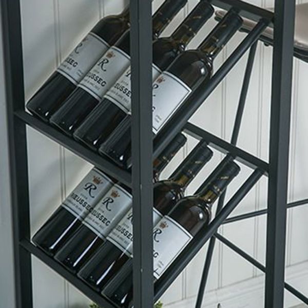 Bar Height Pub Table Glam Rectangle Solid Wood Bar Table with Storage