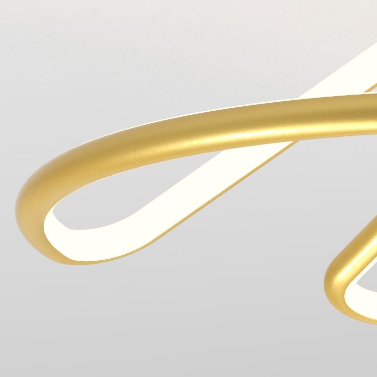 Circle Semi Flush Mount Light Modern Simplicité Assymer Mount Light de plafond pour chambre à coucher