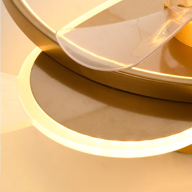 Cartoon Love Heart Led Lüfter Leichtes Acrylschlafzimmer Halbflush Mount Decke mit Metallring