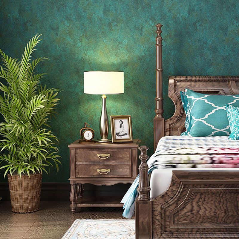 Art mural nostalgique de couleur naturelle, papier peint à surface florale de 33 pieds sur 20,5 pouces pour la décoration de la maison