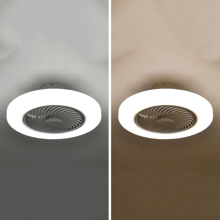 Modern Colorful LED Fan Light Metal 1 Light Flush Mount Light for Living Room