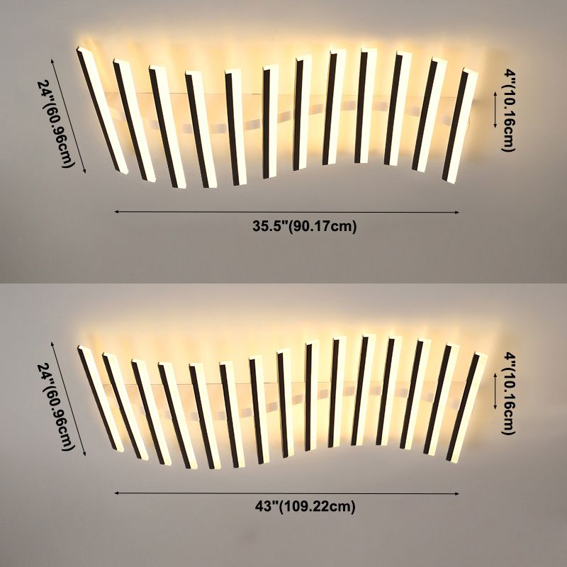 Éclairage encastré linéaire Plafonniers encastrés Lustre moderne encastré