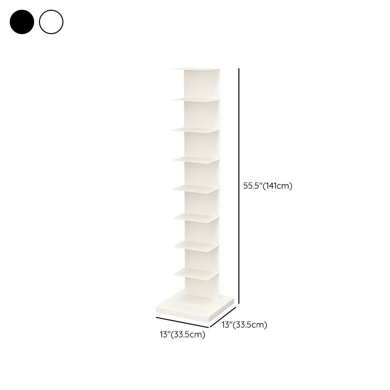 Closed Back Bookshelf Vertical Metal Shelves Included Bookcase for Study Room