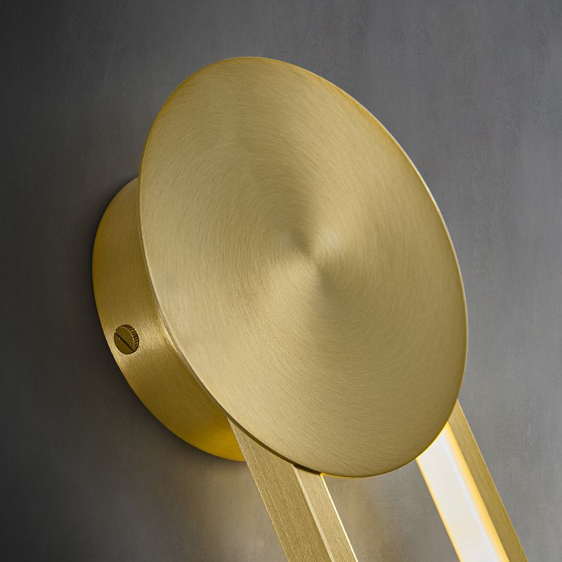 Oval Shade Metal Wall Sconce Modern Style 1 Light Wall Mount Lighting