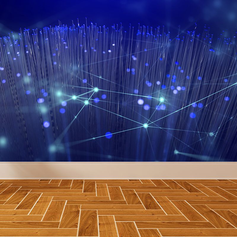 Abstract Pattern Wall Mural Dark Color Contemporary Wall Covering for Living Room