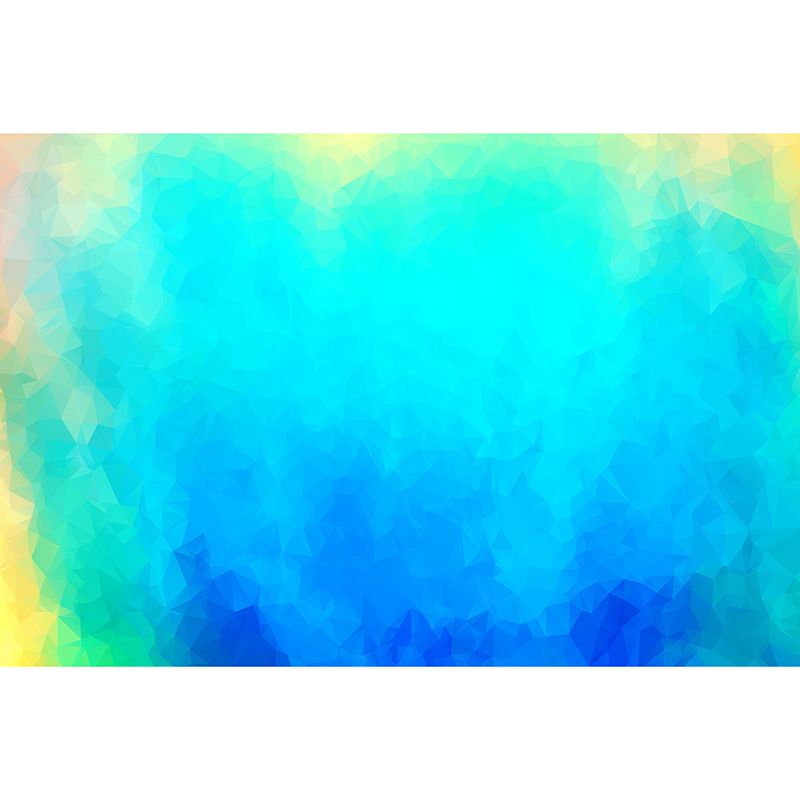 Triangle Geometry Illustration Water Resistant Murals for Living Room, Customized Size Available