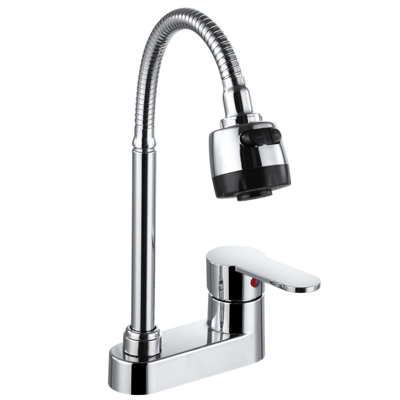 Vessel Sink Bathroom Faucet 2 Hole Faucets Chrome Lever Handle