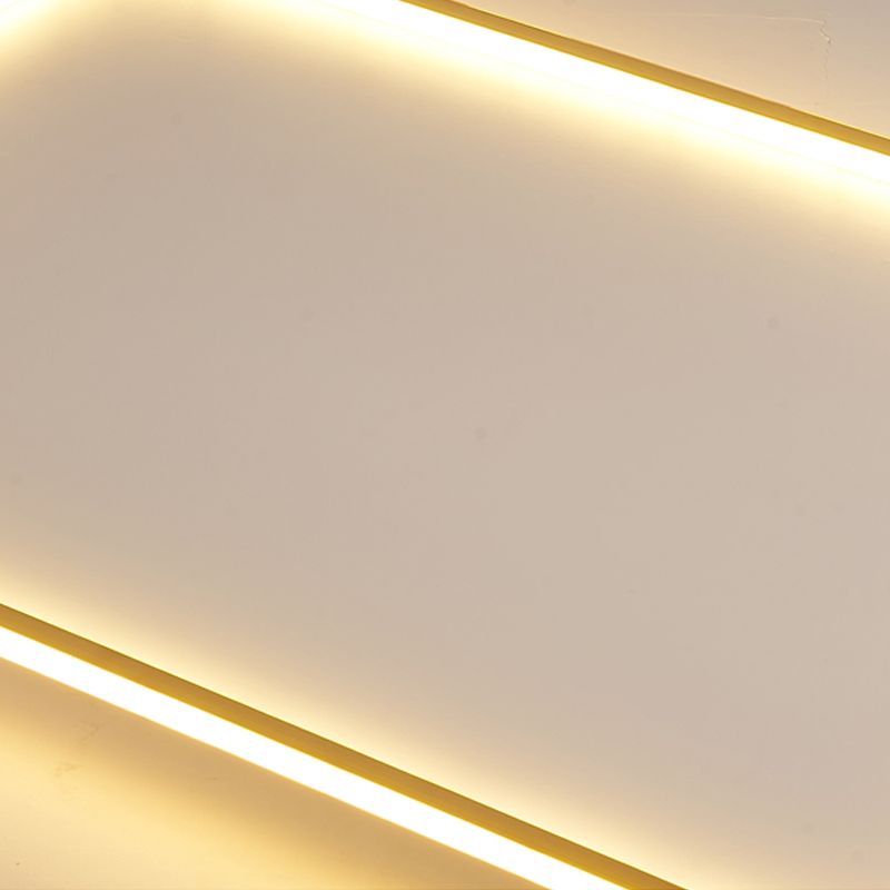 Luminaire de plafond à montage encastré simplicité géométrie LED plafonnier