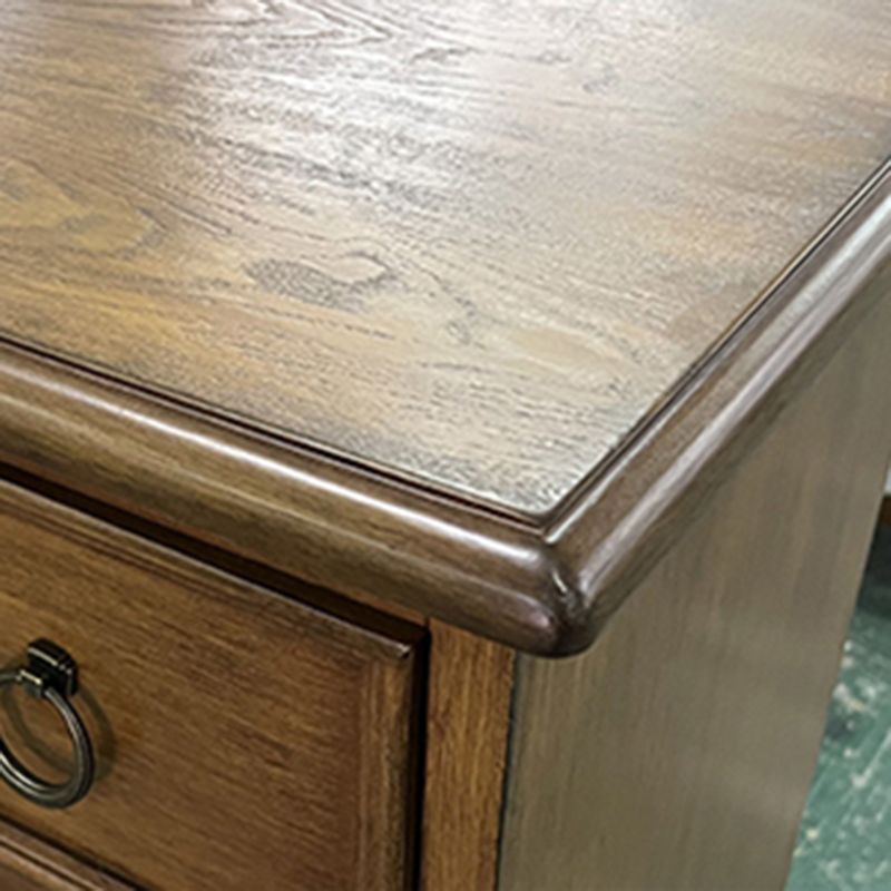 13.65/15.6 Inch W Coastal Dresser Solid Wood Storage Chest Dresser