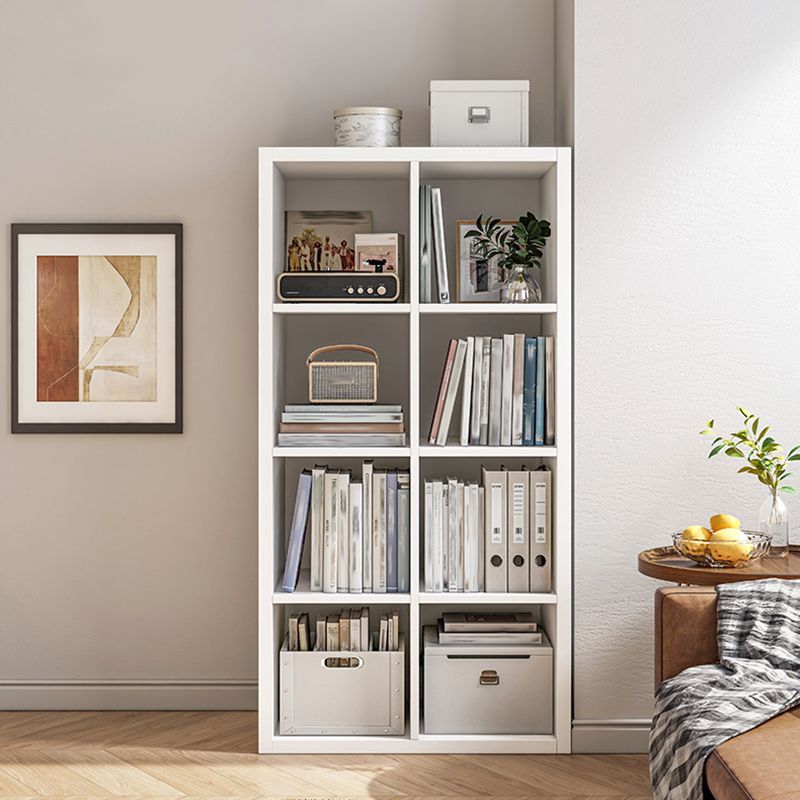 Modern Closed Back Bookcase Engineered Wood Bookshelf with Shelves for Home Office