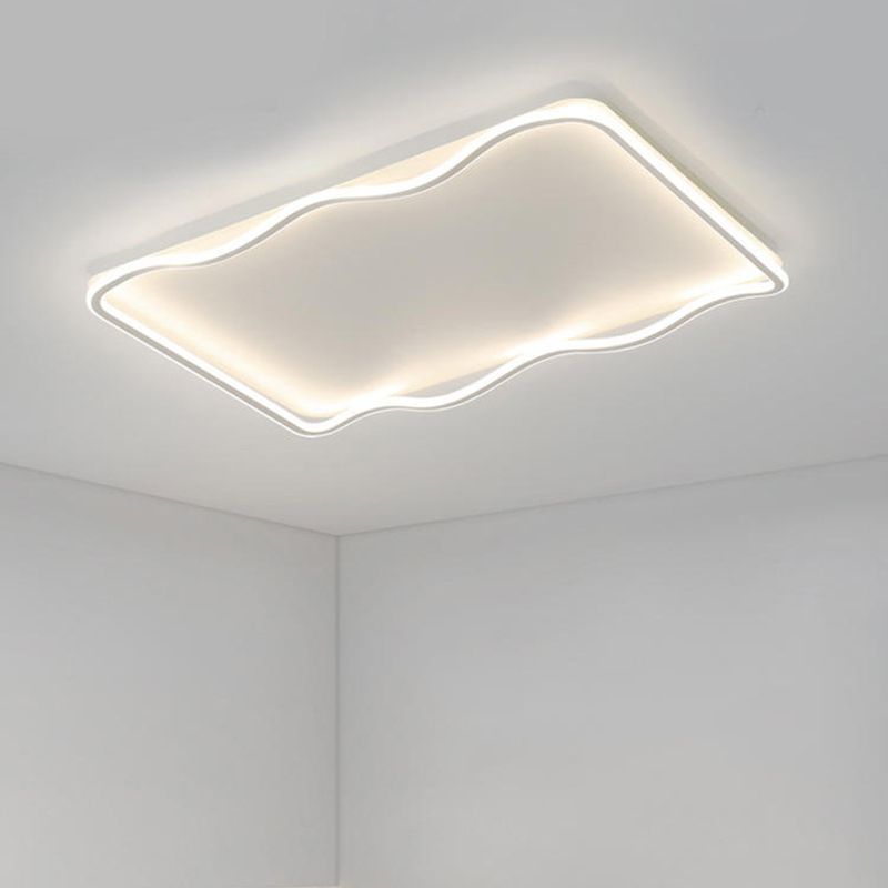 Metal Geometric Flush Mount Fixture Modern Flush Light Fixture for Living Room