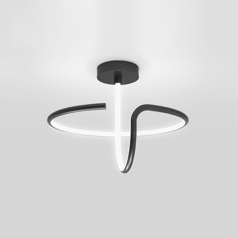 Plafonnier encastré à LED de simplicité de lumière montée au plafond de cercle en métal