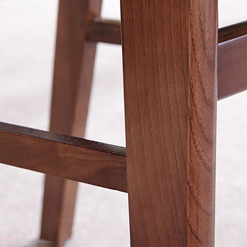 Modern Solid Wood Dining Chair Indoor-Outdoor Open Back Side Chair