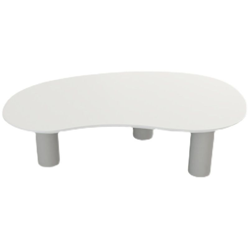 13.78" Tall Contemporary Style Coffee Cocktail Table Wooden 3 Legs Coffee Table