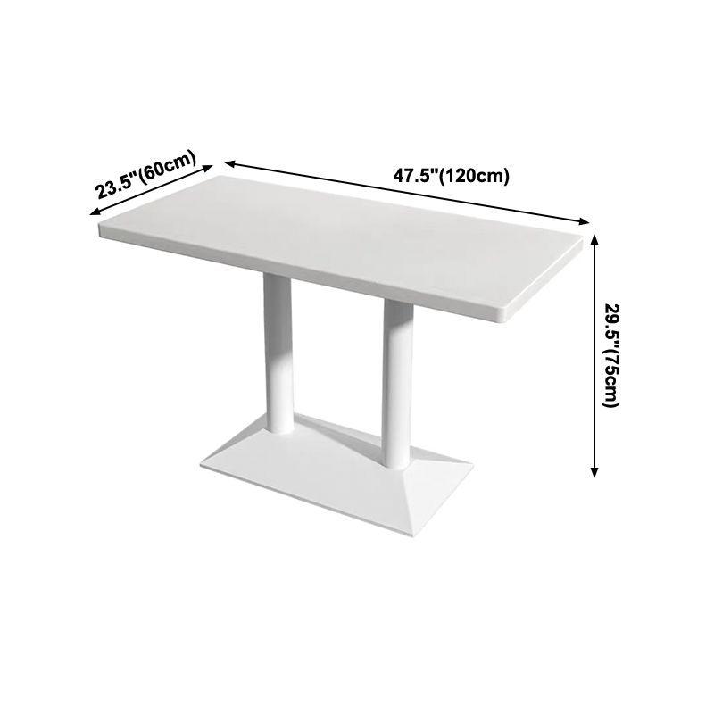 Colección de comedor de mesa de comedor de estilo industrial para el comedor de piedra para interiores
