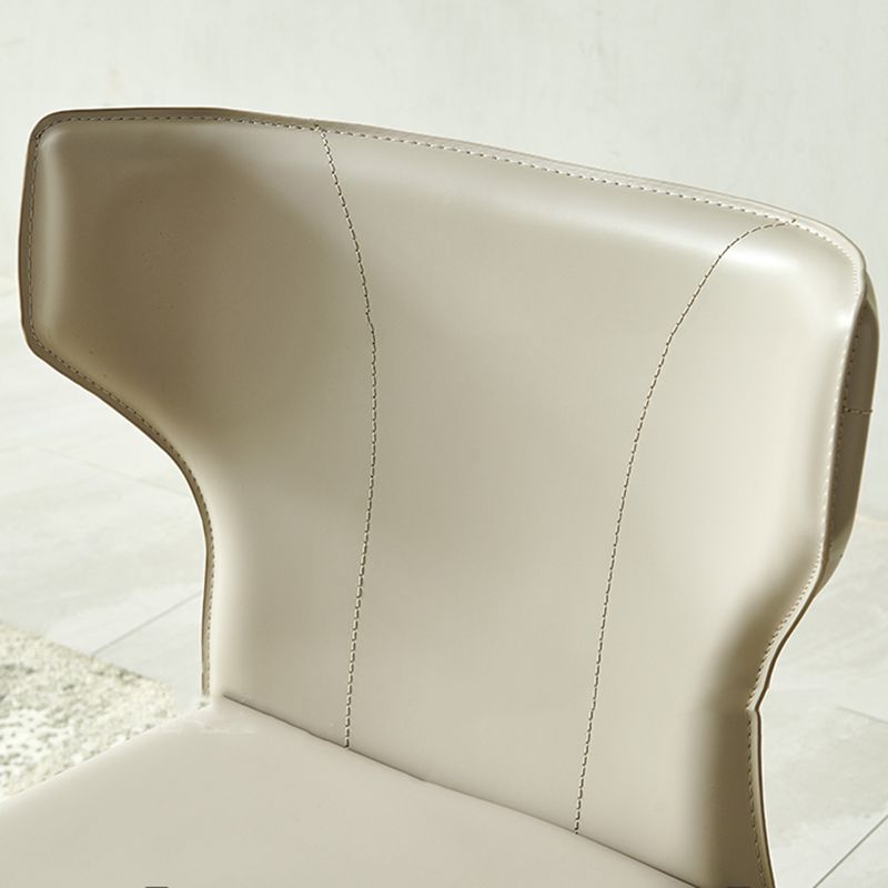 Metal Contemporary Indoor Chair Matte Finish Wingback Side Chair
