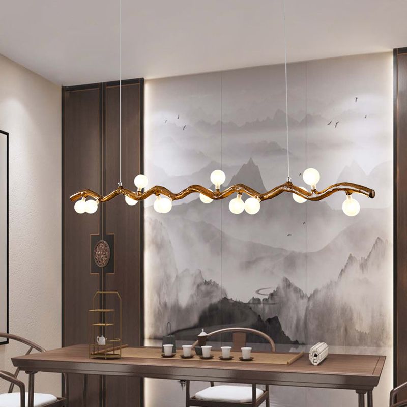 Modern Style Hanging Island Light Creative Hanging Lighting Fixture for Dining Room