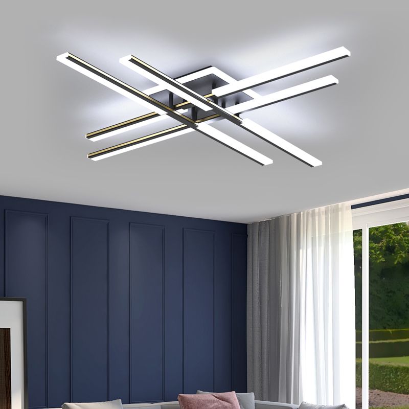 Plafonnier Spoutnik à 4 lumières, nouveau plafonnier moderne en aluminium pour chambre à coucher
