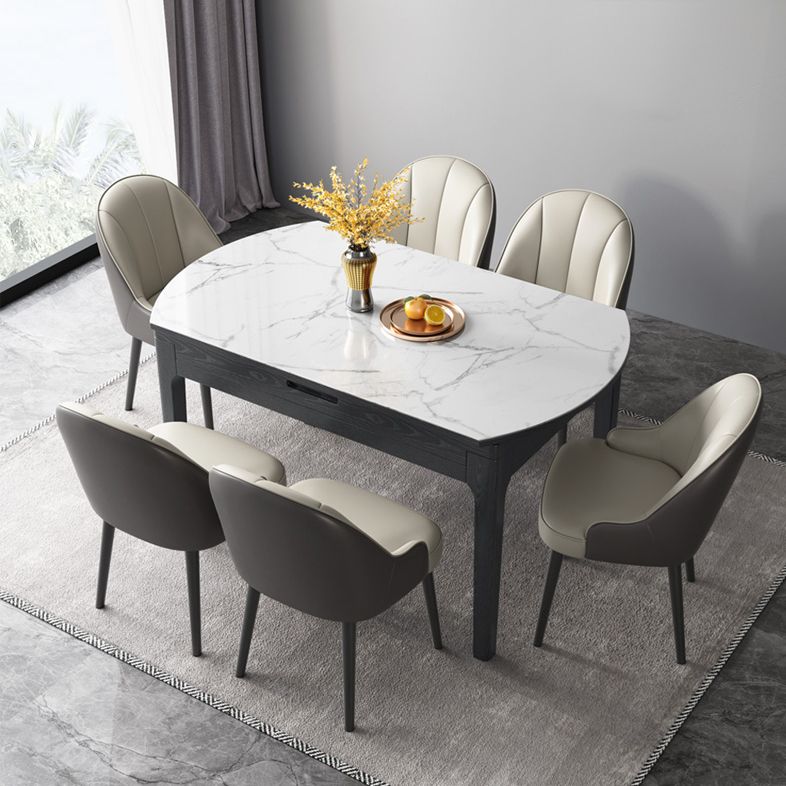 Modern Style Side Chair Leather Parsons Dining Chair for Dining Room