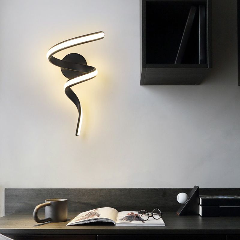 Strip Shape Wall Lamp Modern Wall Mount Lamp with Silica Gel Shade for Bedroom