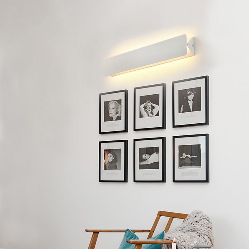 Lámpara de pared de aluminio de 1 luce de pared de rectángulo LED simple moderno para sala de estar para sala de estar