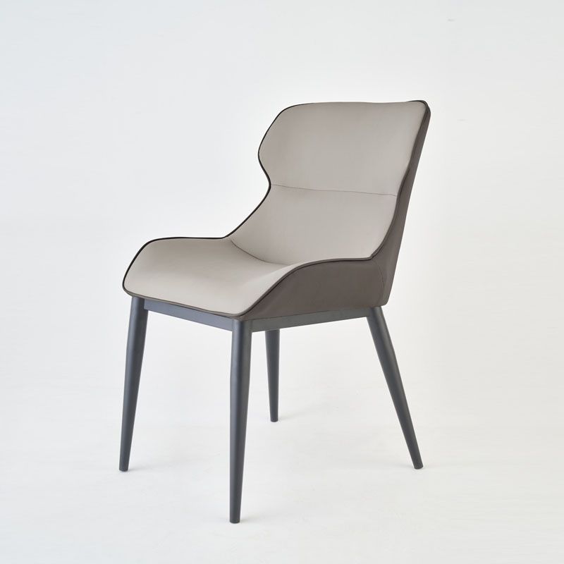 Contemporary Style Chair Kitchen Arm Wingback Chairs with Metal Legs