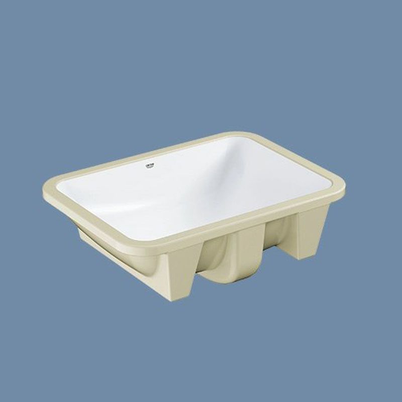 Classic Bathroom Sink Overflow Pop-Up Drain Trough Sink (Not Including Faucet)