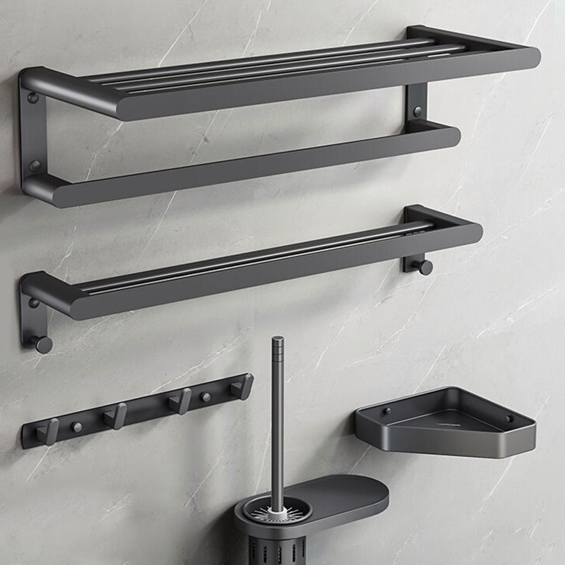 Modern Metal Bathroom Accessory As Individual Or As a Set in Grey