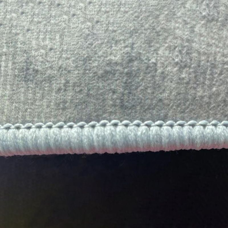 Light Gray Graphic Rug Polyester Modern Rug Stain Resistant Rug for Living Room