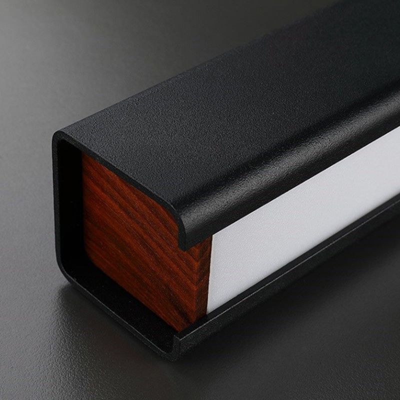 LED Simple Hanging Light Modern Rectangle Pendant Lamp Fixture for Dining Room