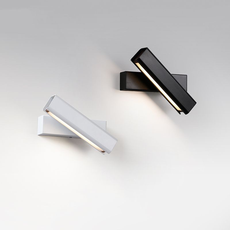 LED MODERNO LED ROTATABLE DEL ALUMINIO DEL ALUMINIO RECTANGULA LUMINACIÓN CON SOMBRA ACRYLIC