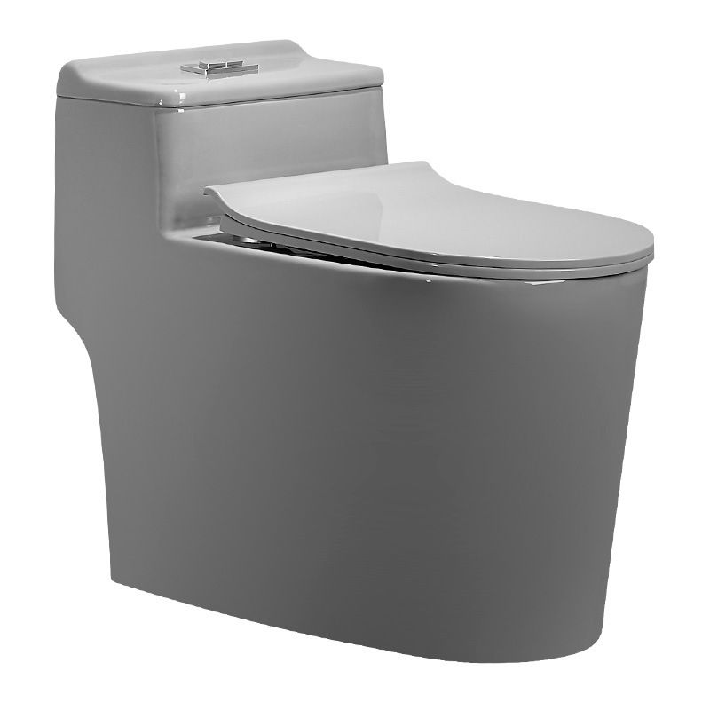 Modern One Piece Toilet Bowl Siphon Jet Flush Toilet with Seat