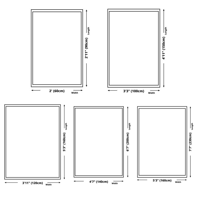 Beige Modern Area Rug Polyester Striped Carpet Non-Slip Indoor Rug for Living Room